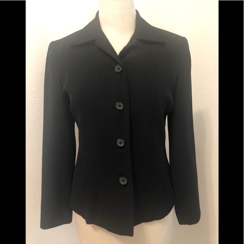 Harolds women’s black wool blazer size 2
